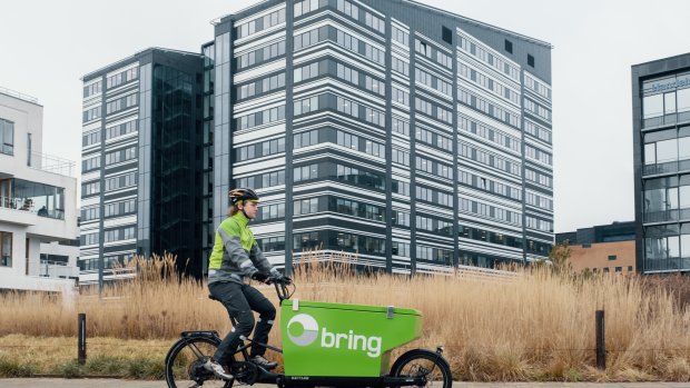 cykel levering fra bring